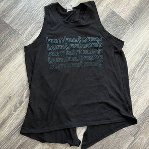 Burn Boot Camp tie back tank size small